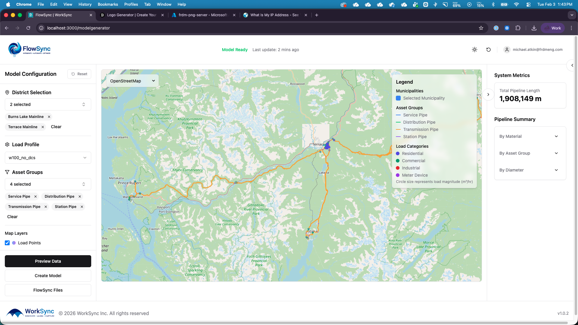 FlowSync transmission system view