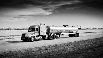 Pumpjack under cloudy skies