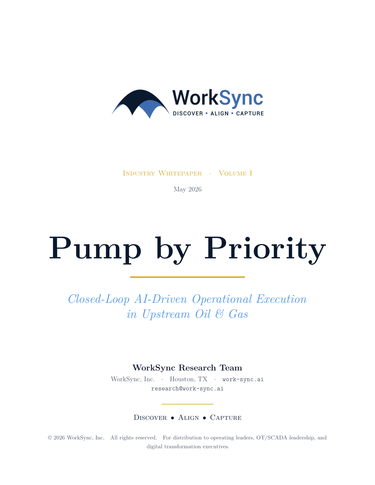Pump by Priority: white paper cover
