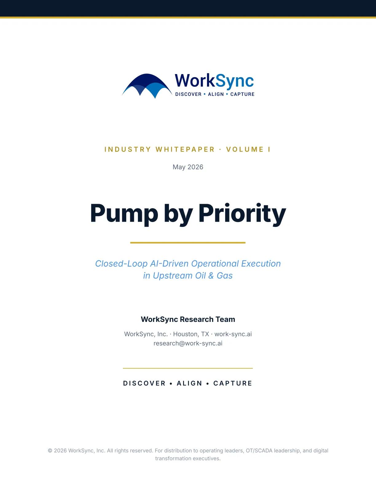Pump by Priority: white paper cover