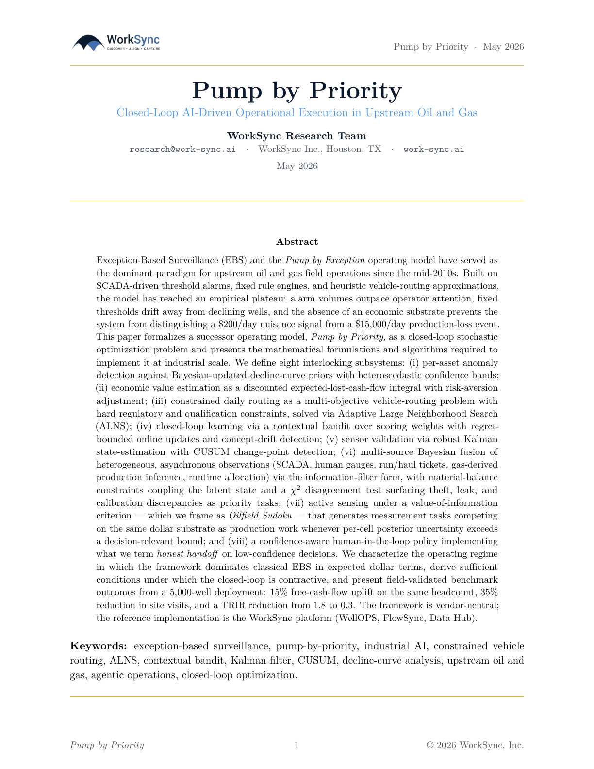 Pump by Priority: abstract and introduction