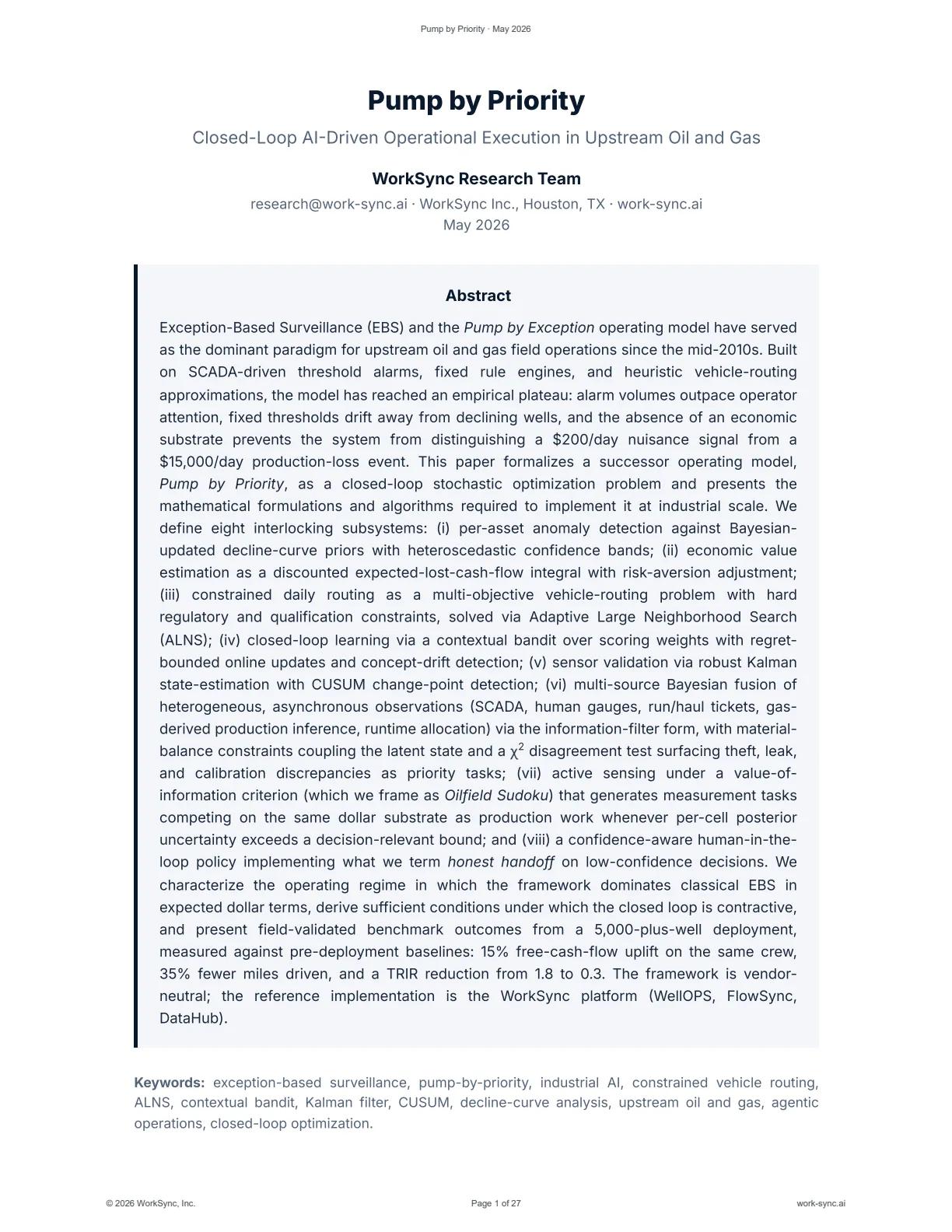 Pump by Priority: abstract and introduction